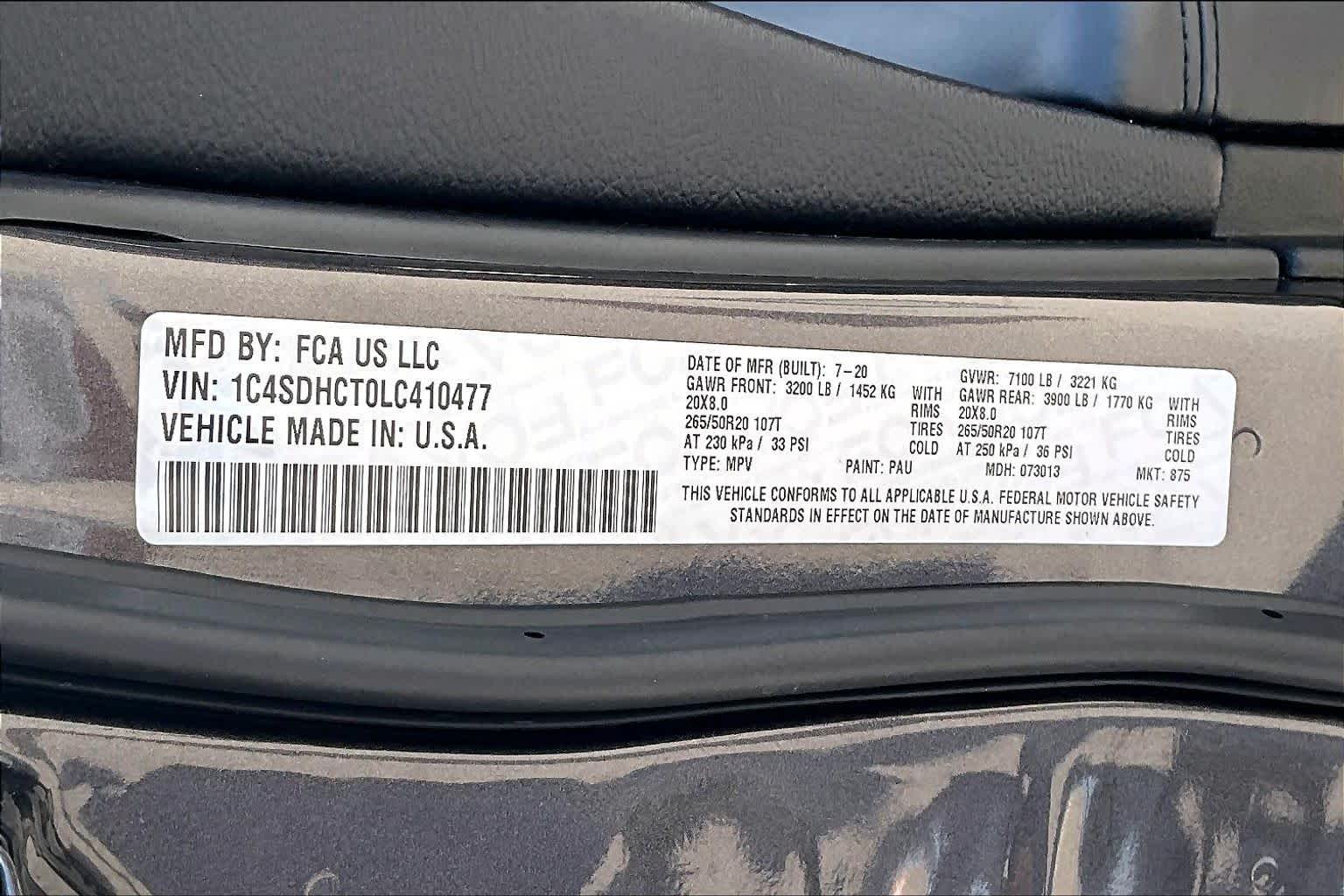 2020 Dodge Durango R/T