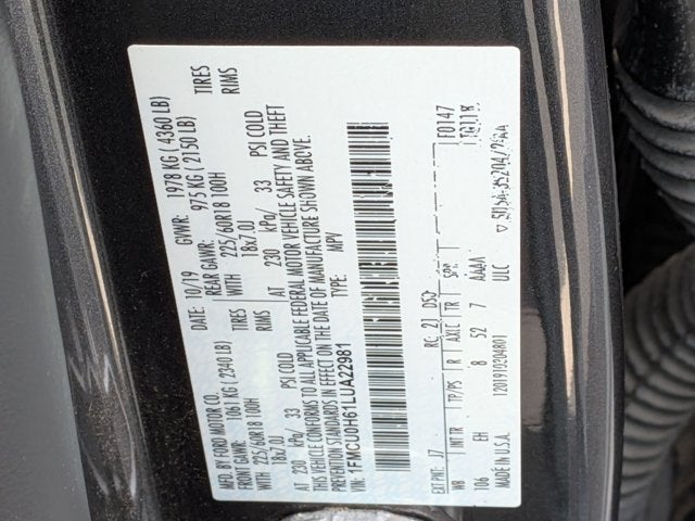 2020 Ford Escape SEL
