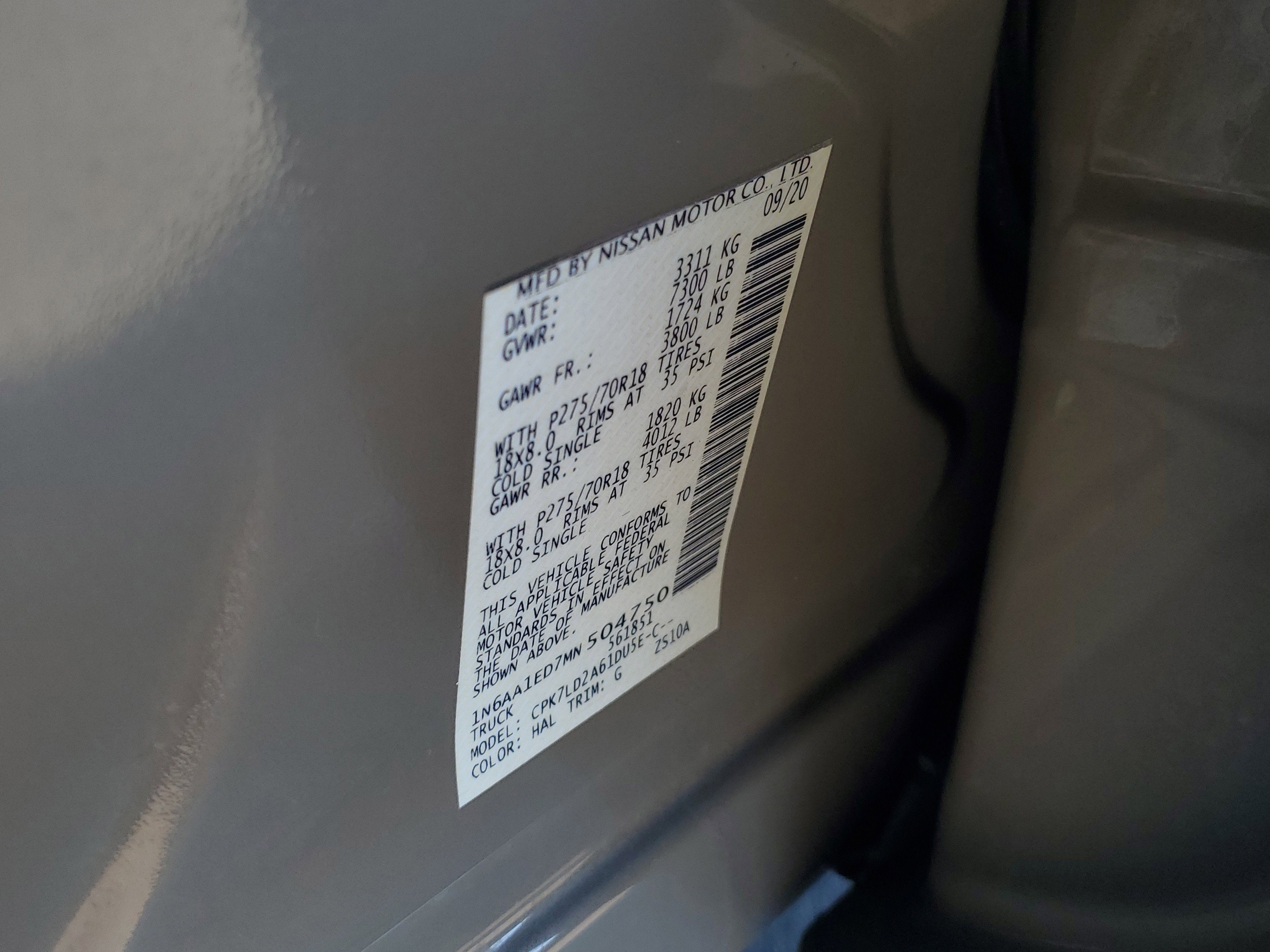 2021 Nissan Titan PRO-4X