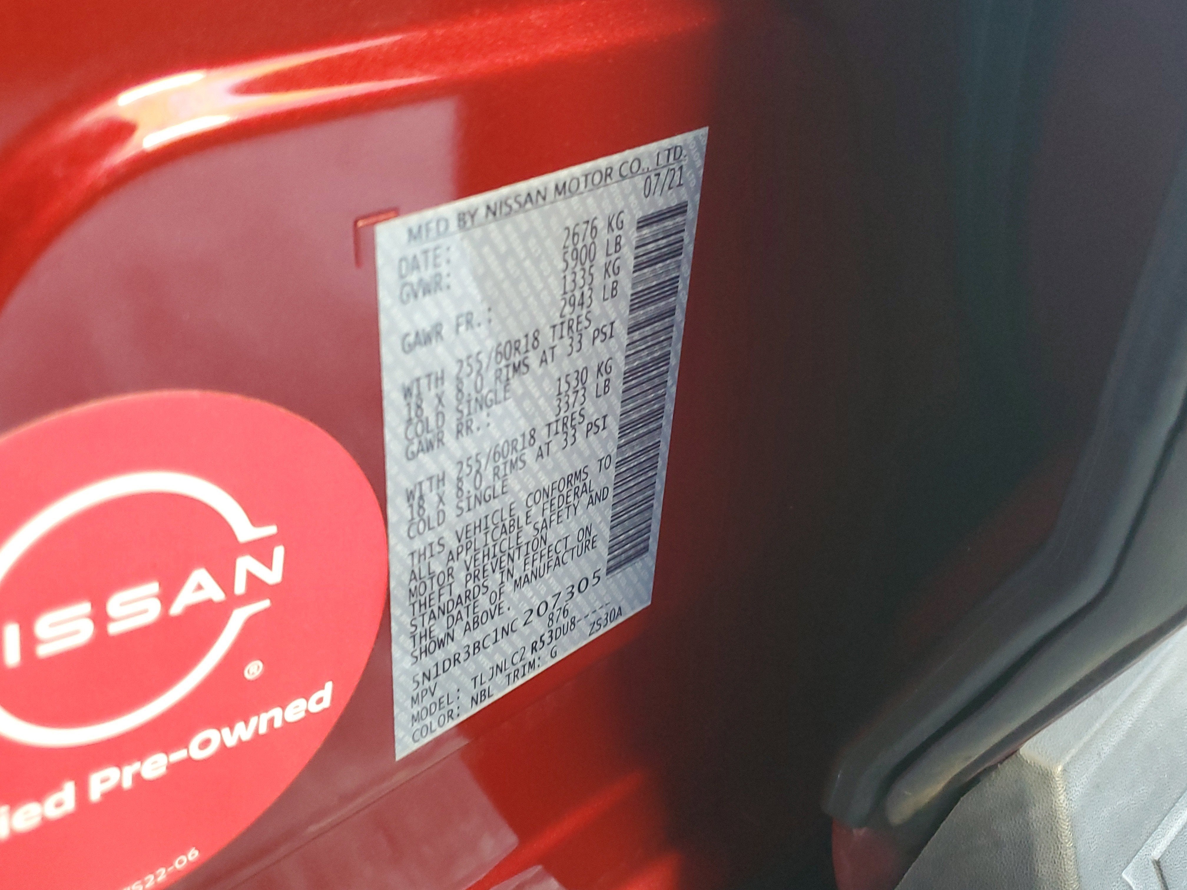 2022 Nissan Pathfinder SV