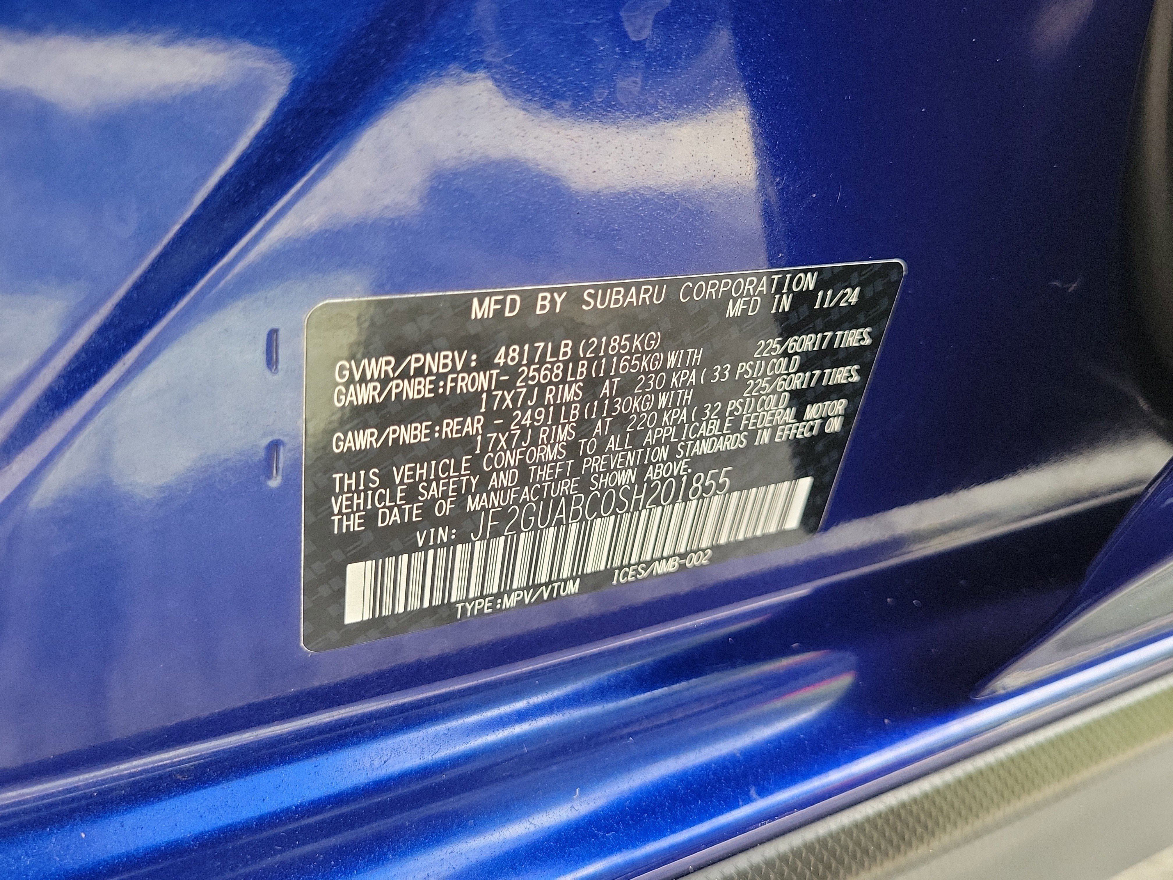 2025 Subaru Crosstrek Base