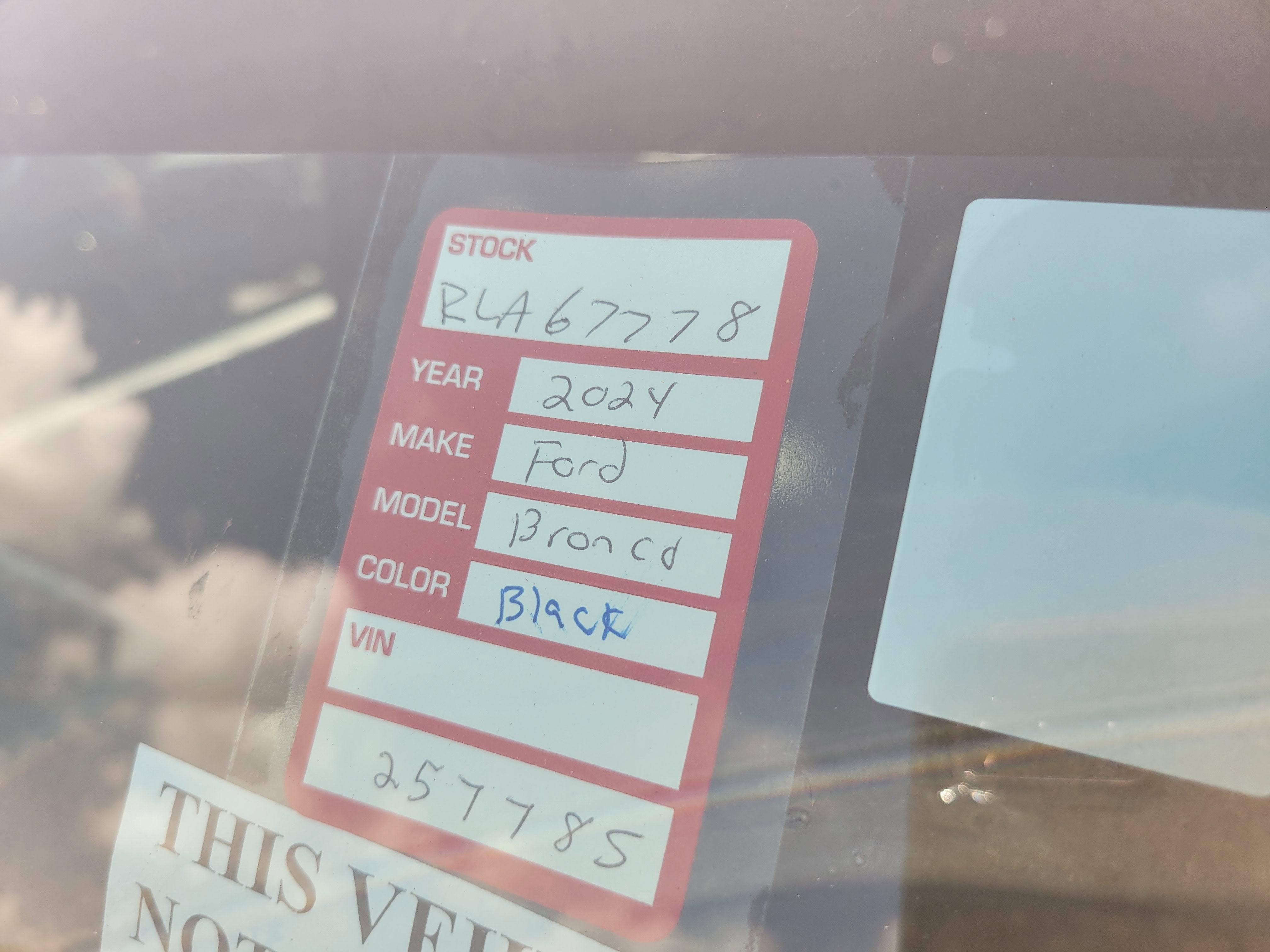 2024 Ford Bronco Black Diamond