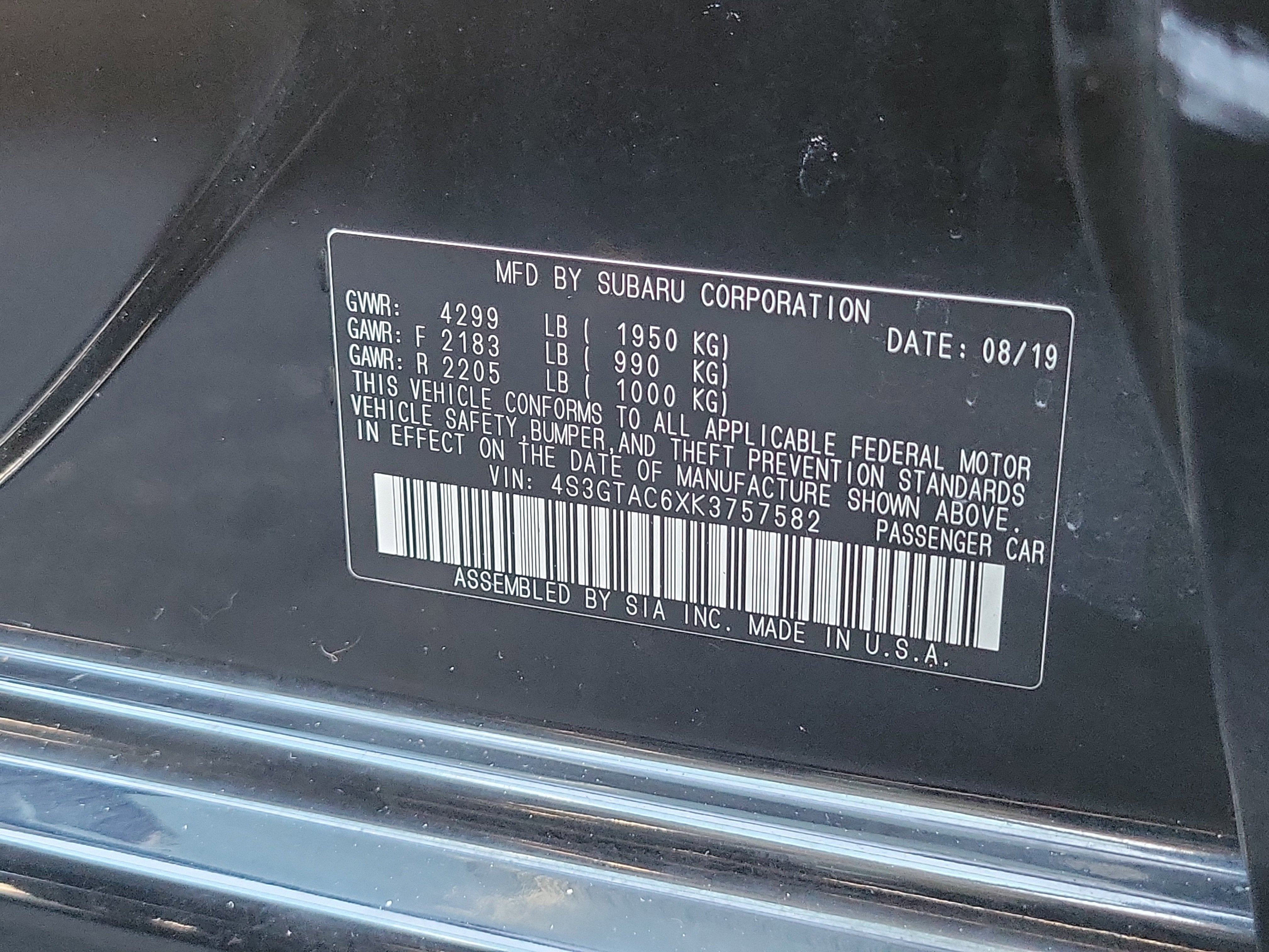 2019 Subaru Impreza Premium