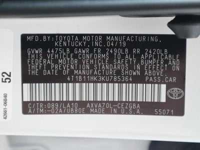 2019 Toyota Camry XLE