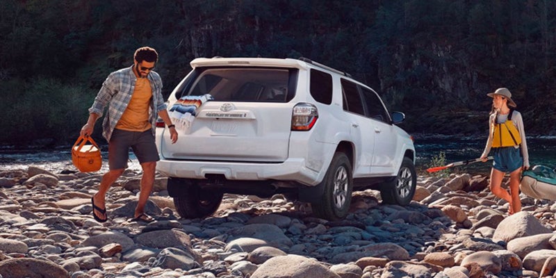 2024 Toyota 4Runner on river rock