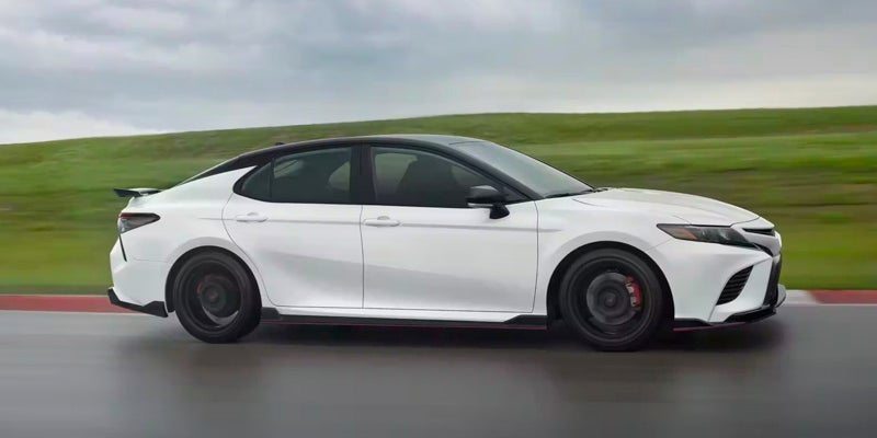 2024 Toyota Camry driving in the country