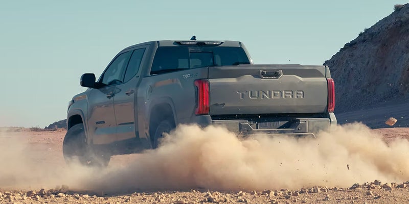 2024 Toyota Tundra driving on dirt