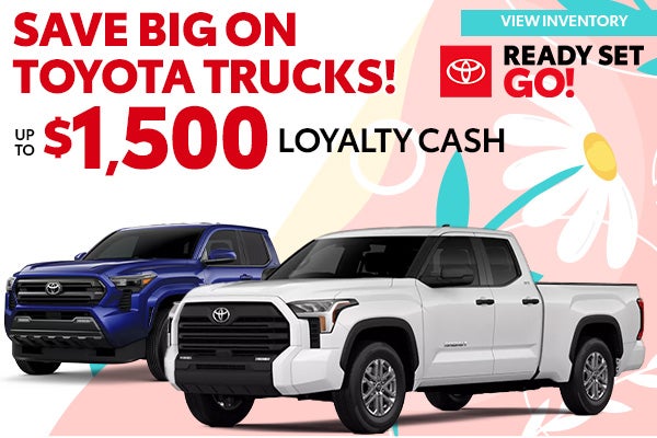 Save Big on Toyota Trucks!
