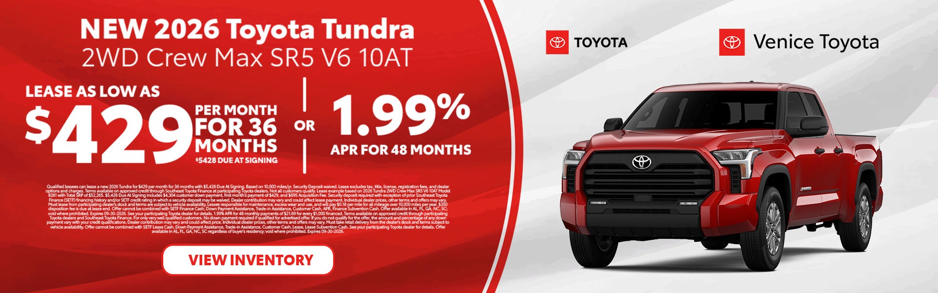 New Toyota Tundra Special in Venice, FL